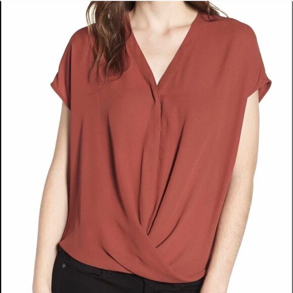 Trouve Faux Wrap Top - Picture 2 of 8